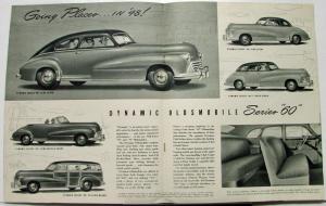 1948 Oldsmobile 60 70 98 Series Sales Brochure Original