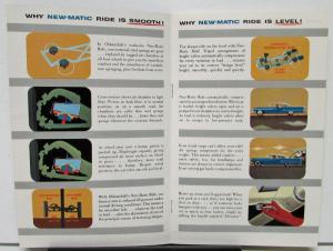 1958 Oldsmobile Rocket New Matic Ride Air Suspension Color Sales Brochure
