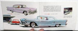 1958 Oldsmobile Dynamic & Super 88 And 98 Series Color Sales Brochure Original