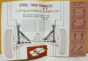 1961 Oldsmobile Product Superiority Bulletin Twin Triangle Stability Folder