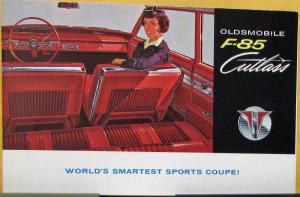 1961 Oldsmobile F85 Cutlass & Rockette 185 Engine Color Sales Folder Original