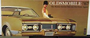 1967 Oldsmobile 98 Toronado 442 Vista Cruiser Cutlass Delmont 88 Sales Folder
