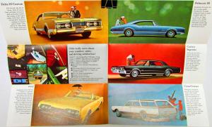 1967 Oldsmobile 98 Toronado 442 Vista Cruiser Cutlass Delmont 88 Sales Folder