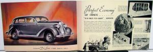 1936 Plymouth De Luxe Models Sedan Coupe Color Sales Brochure Original