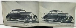 1936 Plymouth Dealer Sales Brochure DeLuxe Models Perfection In A Low Priced Car
