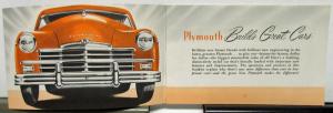 1949 Plymouth Dealer Sales Brochure Questions And Answers Features