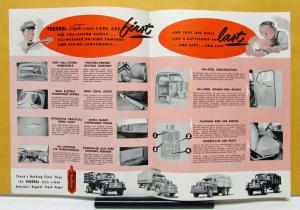 1952 Federal Truck Style Liner Cab For Million Dollar Comfort Sales Brochure