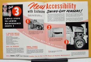 1952 Federal Truck Style Liner Swing Lift Fenders Sales Brochure