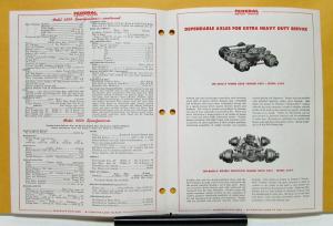 1952 1953 Federal Truck Model 6554 6654 Sales Brochure & Specifications