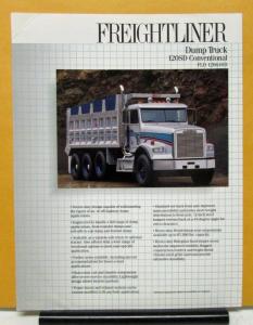 1997 Freightliner Model FLD12064SD 120SD Dump Truck Specification Sheet