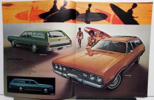 1971 Plymouth Station Wagons Satellite Fury Suburban Sales Brochure Original