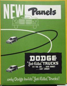 1948 Dodge Panel Trucks Models D B F 116 126 108 Sales Folder Original