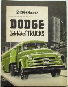 1951 Dodge Stake Platform COE Truck HH Models 2 Ton Sales Brochure Original