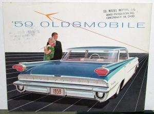 1959 Oldsmobile Dealer Color Prestige Sales Brochure Large 98 Super Dynamic 88
