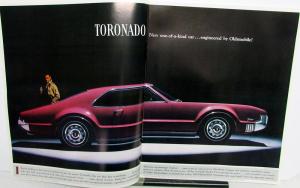 1966 Oldsmobile Dealer Prestige Sales Brochure Toronado 98 88 442 Cutlass F-85