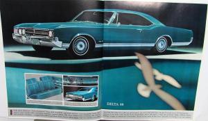1966 Oldsmobile Dealer Prestige Sales Brochure Toronado 98 88 442 Cutlass F-85