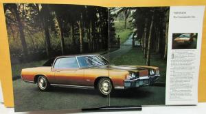 1971 Oldsmobile Dealer Large Color Sales Brochure Toronado 98 88 442 Cutlass