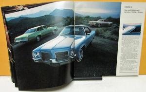 1971 Oldsmobile Dealer Large Color Sales Brochure Toronado 98 88 442 Cutlass