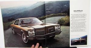 1972 Oldsmobile Dealer Color Sales Brochure Toronado 98 88 Cutlass Wagon 442