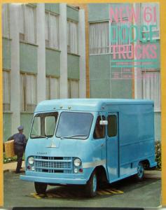 1961 Dodge Fwd Control Delivery Panel Truck P200 P300 & P400 Sales Folder Orig