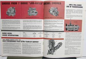 1962 Dodge High Ton Diesel Trucks Cab Fwd Tandem KC KCT NC NCT Sales Brochure