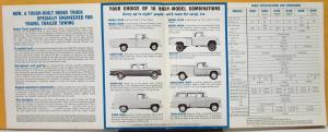 1963 Dodge Towing Trucks Models D & W 100 & 200 Sales Folder Original