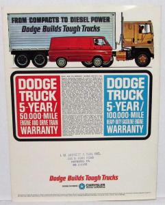 1964 1965 Dodge Forward Control Trucks P Model 100 200 300 400 Sales Folder Orig