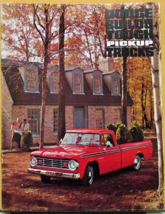 1965 Dodge Pickup Truck Sweptline Utiline Custom Sport Camper Sales Brochure