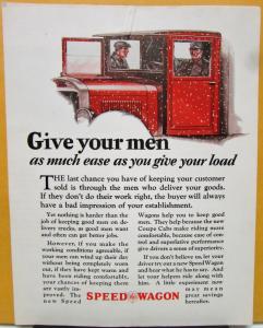 1927 REO Speed Wagon Truck Sales Brochure Give Your Men