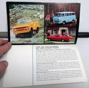 1966 Ford Lincoln Mercury Employee Stockholder Sales Brochure Mustang TBird