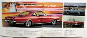 1966 Ford Full Size Sales Brochure Galaxie 500 Custom LTD Revised 1-66