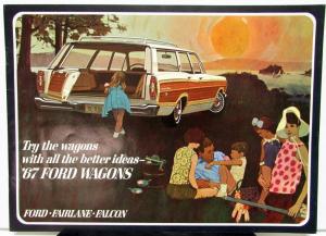 1967 Ford Fairlane Falcon Station Wagons Sales Brochure Dtd Aug 66