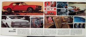 1967 Ford Full Line Brochure Mustang Falcon Fairlane Full Size Thunderbird Rev