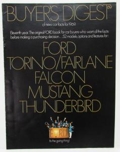 1969 Ford Buyers Digest Full Size LTD Galaxie XL Torino Fairlane Mustang Falcon