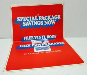 1974 Ford Special Package Savings on Galaxie 500 Sales Folder