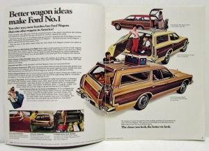 1975 Ford Station Wagons Sales Brochure Pinto Gran Torino LTD