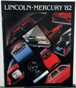 1982 Lincoln Mercury Full Line Sales Brochure LN7 Cougar Continental Mark VI