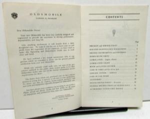 1946 Oldsmobile Owners Manual Care & Operation Guide Original Rare