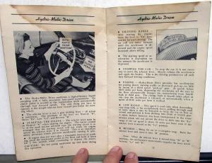 1947 Oldsmobile Owners Manual Operating & Maintenance Guide Original Rare