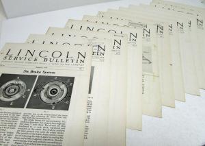 1927 Lincoln Service Bulletins Full Year Bundle
