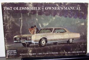 1967 Oldsmobile Owners Manual 98 Delta 88 Custom Delmont Care & Operation