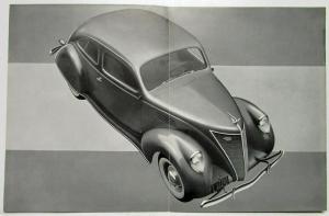 1936 Lincoln Zephyr Sales Folder Dutch Text