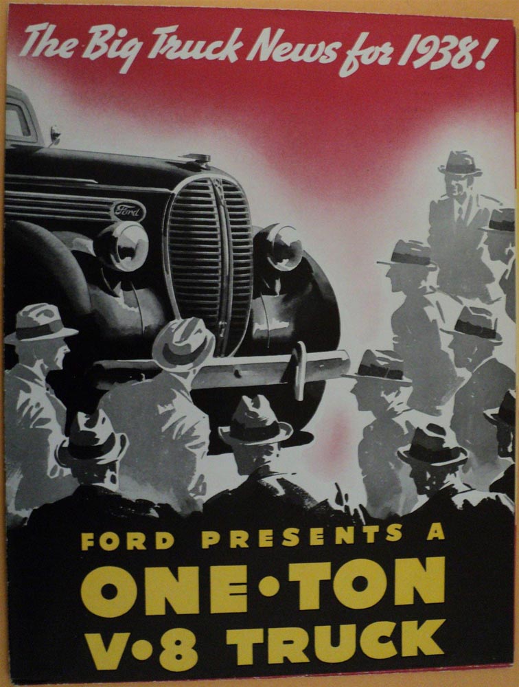 1938 Ford One Ton V8 60 & 85 Horsepower Engines Truck Sales Folder ORIGINAL