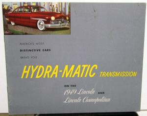 1949 Lincoln Hydramatic Transmission Sales Brochure
