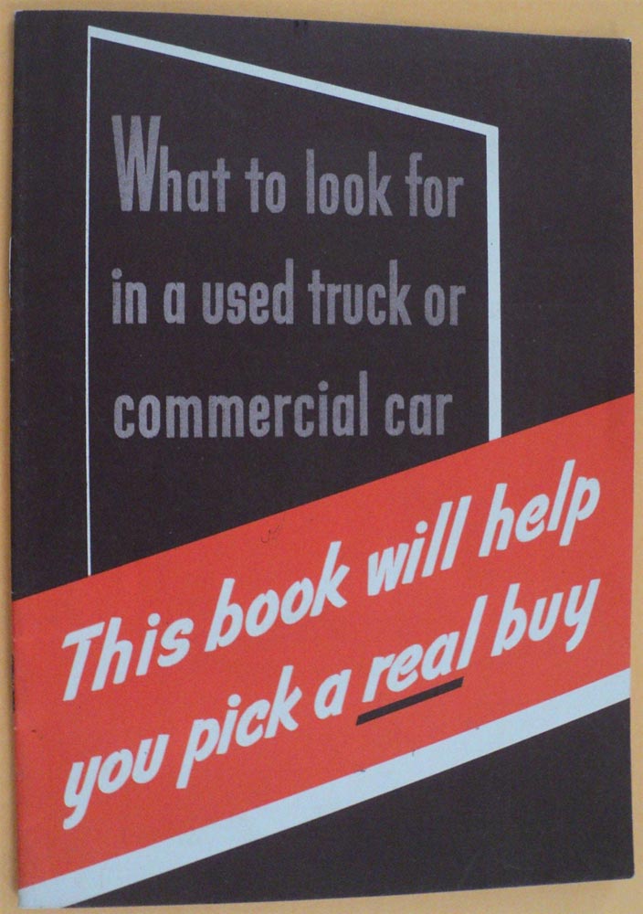 1939 Ford Used Truck & Commercial Car Shopping Handbook Brochure Dealer Original