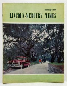 1950 March April Issue Lincoln Mercury Times Magazine For Car Owners