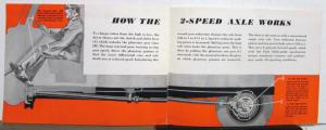 1941 Ford Trucks 2 Speed Axles Give More Power More Profit Sales Brochure