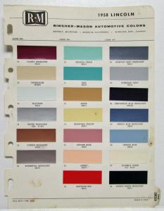 1958 Lincoln Paint Chips by Rinshed Mason