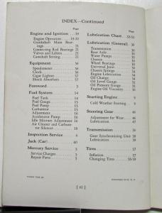 1939 Mercury 8 Owners Manual Reference Book Original