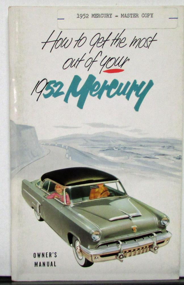 1952 Mercury Series 2M Owners Manual Original